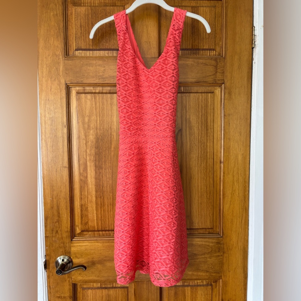 Coral A-Line Sundress